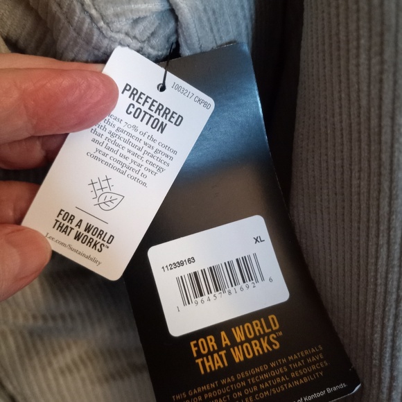 Lee- Men's- Legendary Sherpa Lined Trucker Jacket- SZXL Colour Salina Stone NWT - Picture 2 of 9